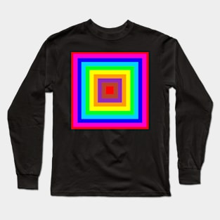 Multi coloured small squares background Long Sleeve T-Shirt